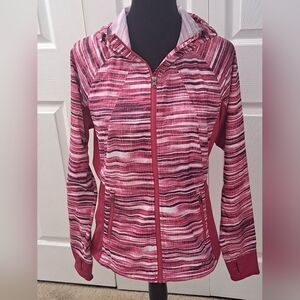 Marmot Pink Striped Rain Jacket  Size M